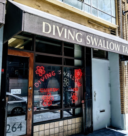 Diving Swallow Tattoo - Oakland, CA Diving Swallow Tattoo - Oakland, CA
