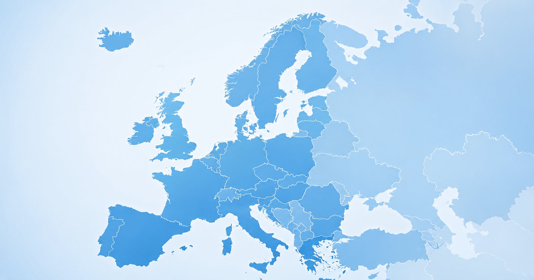 Europe cancer statistics, a map of Europe