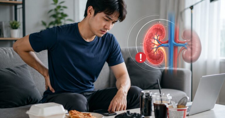 Kidney failure in young adults, a young person holding a glass of water for kidney health