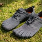 are barefoot shoes good for you, a pair of minimalist barefoot shoes on grass