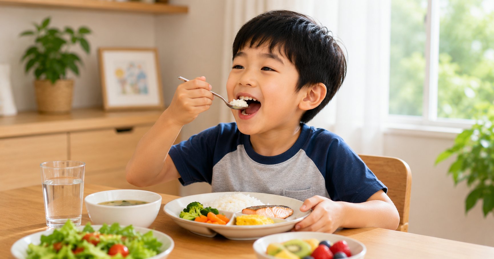 preventing picky eating, a baby happily exploring colorful vegetables