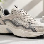 comfort sneakers, a stylish chunky cushioned dad-shoe sneaker