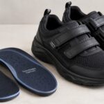 diabetic shoes, a pair of extra-depth therapeutic shoes with removable insoles