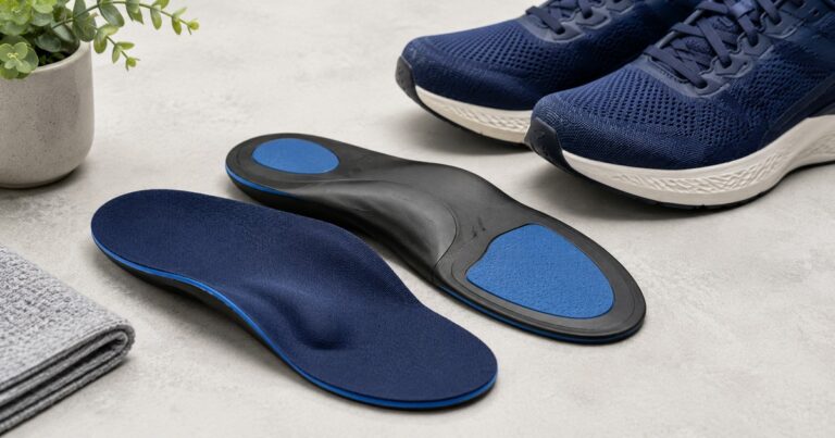 do you need arch support, orthotic insoles resting beside a sneaker